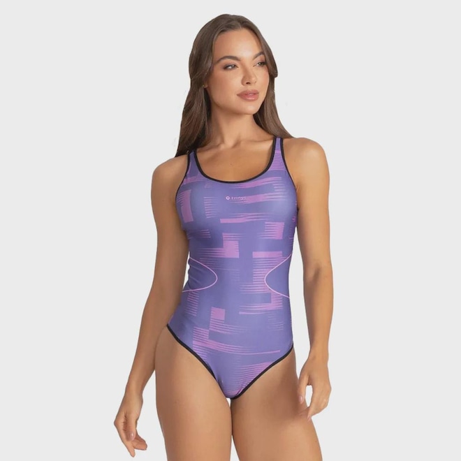 Maio de Natação Feminino Trinys Dupla Face 3589 - Foto 1