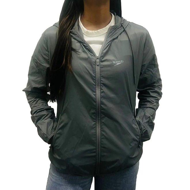 Jaqueta Corta Vento Feminina Speedo Essential - Foto 1