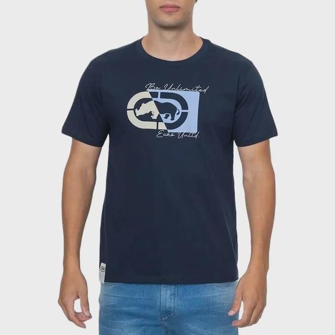 Camiseta Ecko UNLTD Stamp Masculina - Foto 1