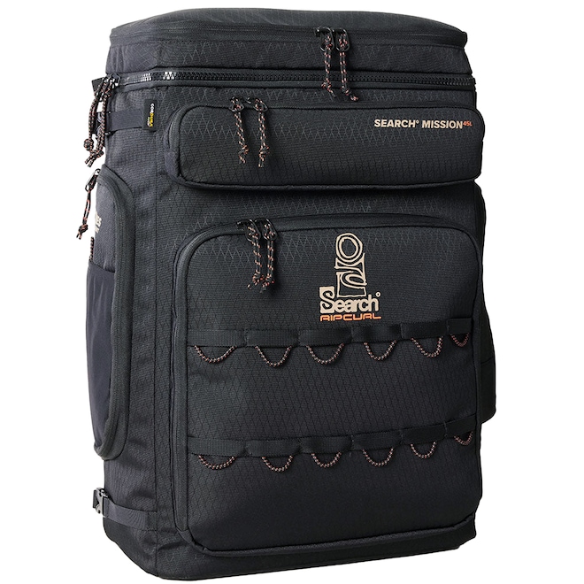 Mochila Unissex Rip Curl Search Mission Cordura Jet Black 45 Litros - Foto 1