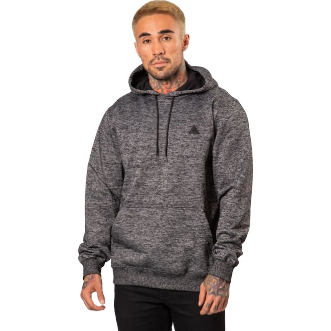 Blusão de Moletom Masculino OKDOK Canguru Fechado - Foto 1