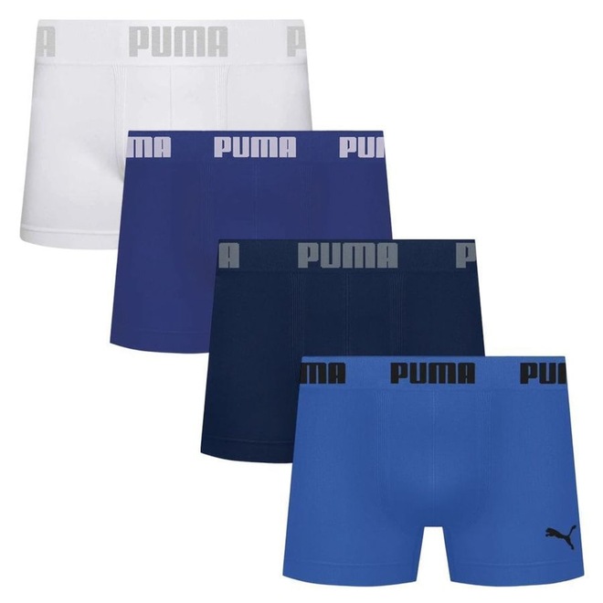 Kit 4 Cuecas Puma Boxer Sem Custura Masculina - Foto 1