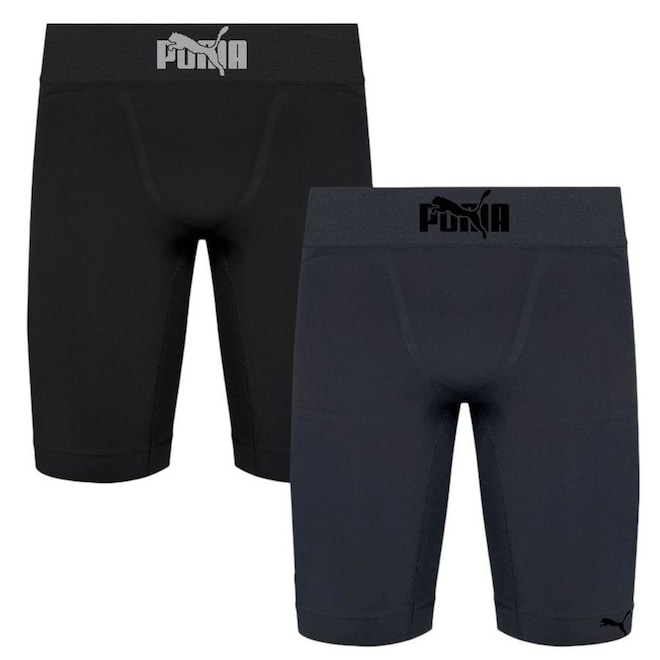 Kit 2 Bermudas Térmicas Puma Long Boxer Masculina - Foto 1