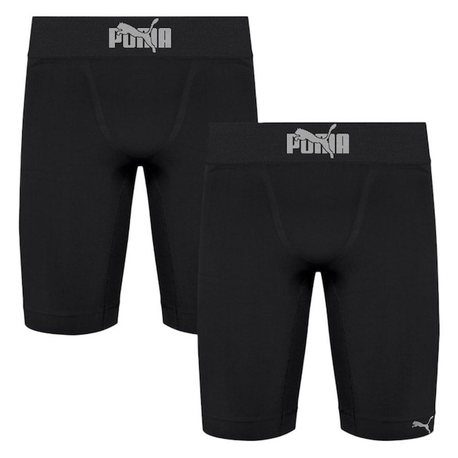 Kit 2 Bermudas Térmicas Puma Long Boxer Masculina - Foto 1