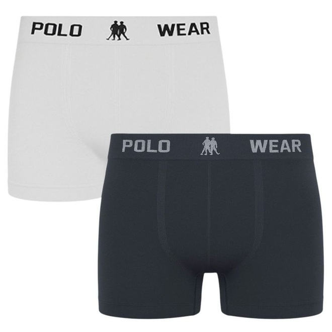 Kit 2 Cuecas Boxer Polo Wear Masculina - Foto 1
