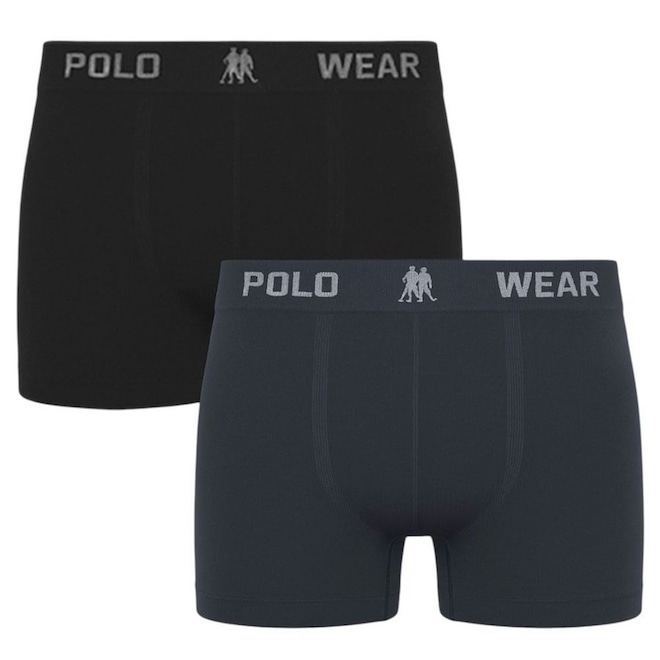 Kit 2 Cuecas Boxer Polo Wear Masculina - Foto 1