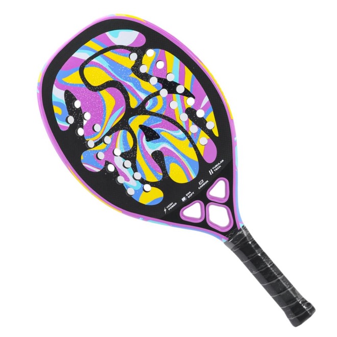 Raquete de Beach Tennis Titan Bubble Carbono 3K - Foto 1