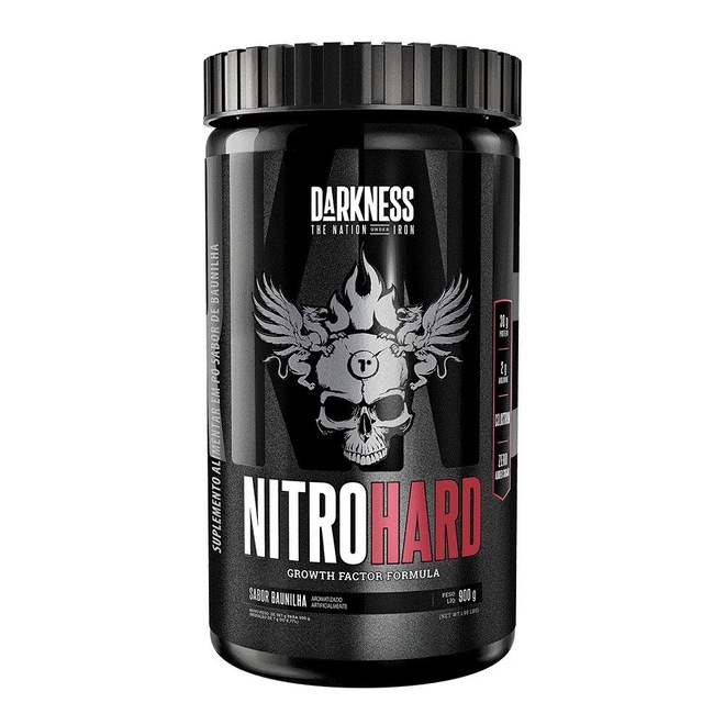 Whey Protein Darkness Nitrohard Baunilha 900g Pote - Foto 1