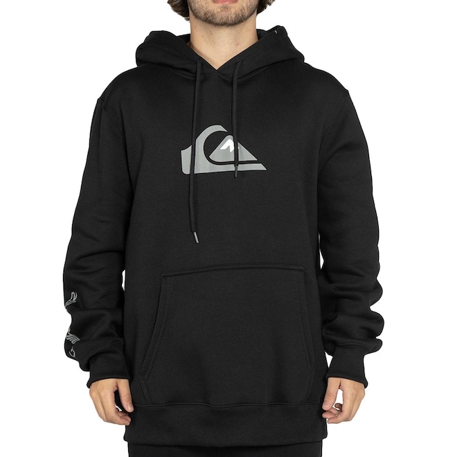 Blusão de Moletom Quiksilver Canguru Comp Logo Masculino - Foto 1