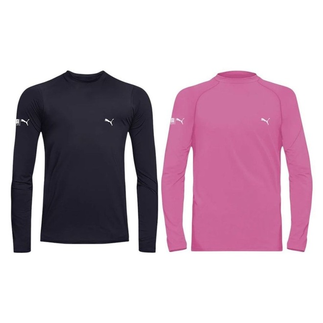 Camisa Térmica Manga Longa Puma UV50+ - 2 Unidades - Infantil - Foto 1