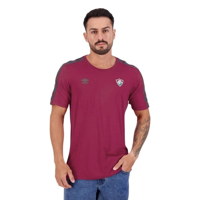 Camisa do Fluminense 24/25 Umbro Concentração Masculina - Foto 1
