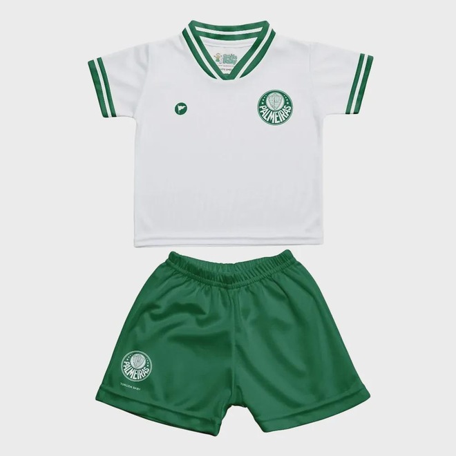 Kit Uniforme de Futebol do Palmeiras Torcida Baby Estilo I - Foto 1