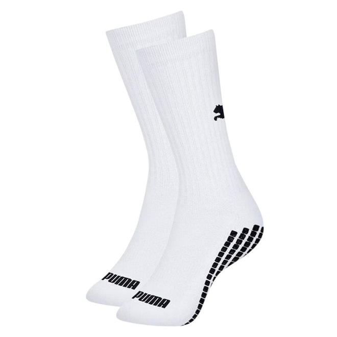 Meia Cano Médio Puma Traction Antiderrapante Masculina - Foto 1