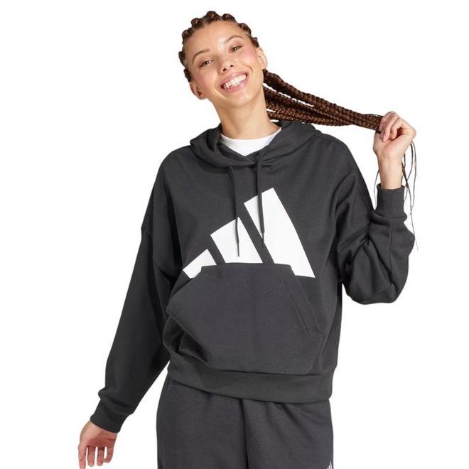 Blusão de Moletom Feminino adidas Big Logo - Foto 1