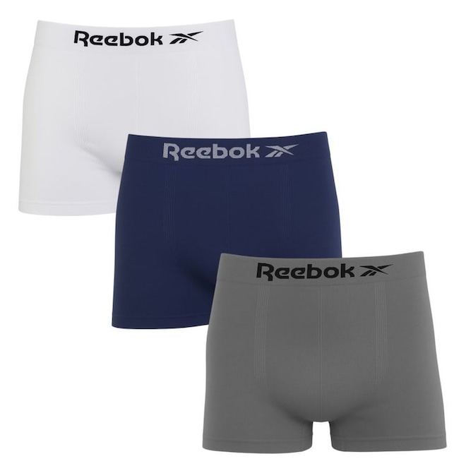 Cueca Boxer Reebok Classic - 3 Unidades - Masculina - Foto 1