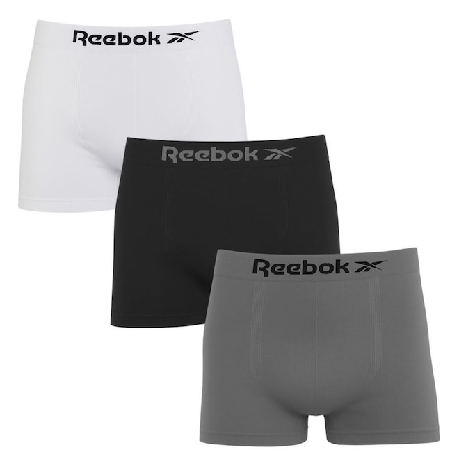 Cueca Boxer Reebok Classic - 3 Unidades - Masculina - Foto 1