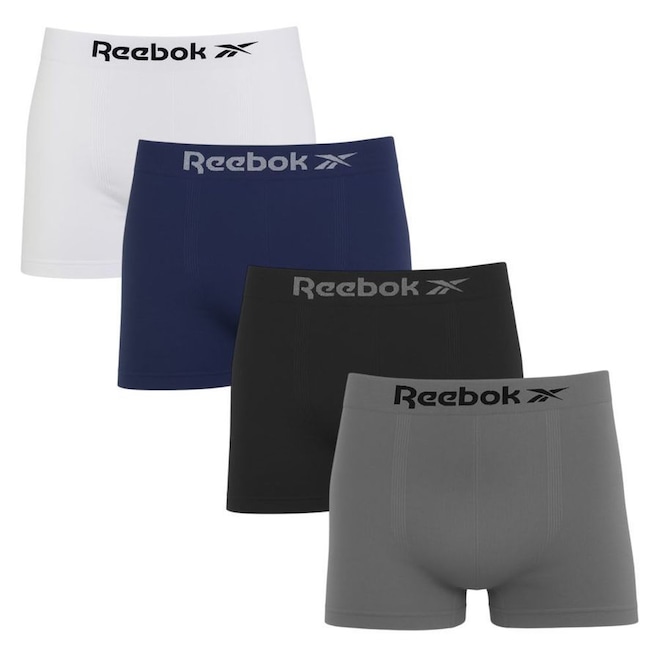 Cueca Boxer Reebok Classic - 4 Unidades - Masculina - Foto 1