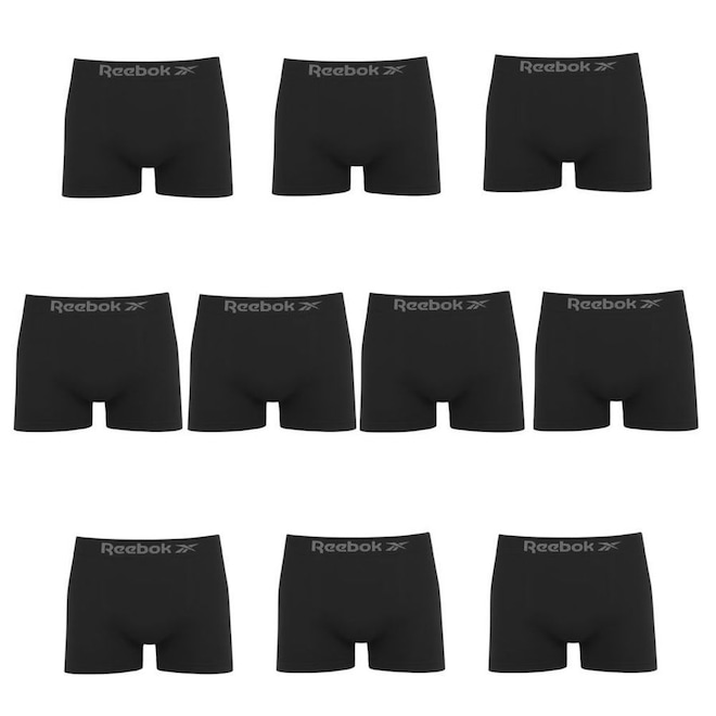 Cueca Boxer Reebok Classic - 10 Unidades - Masculina - Foto 1