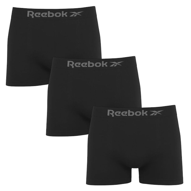 Cueca Boxer Reebok Classic - 3 Unidades - Masculina - Foto 1
