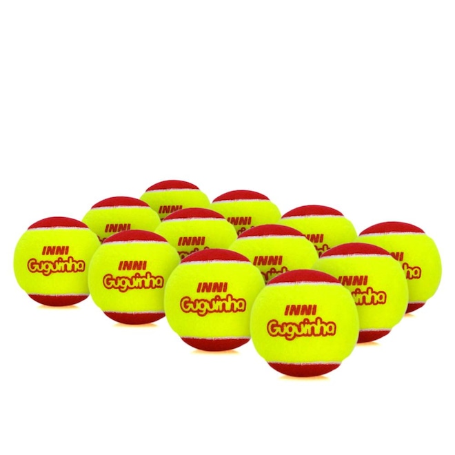 Bola de Tênis Inni Guguinha Stage 3 com 12 Bolas - Foto 1
