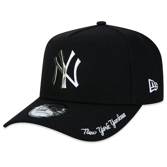 Boné New Era 9Forty A-Frame MLB New York Yankees Core Aba Curva - Foto 1