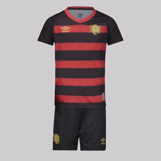 Kit Uniforme do Sport Recife Umbro I 2024 Infantil - Foto 1