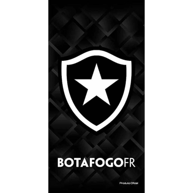 Toalha de Banho Botafogo Buettner Veludo 70X140 - Foto 1