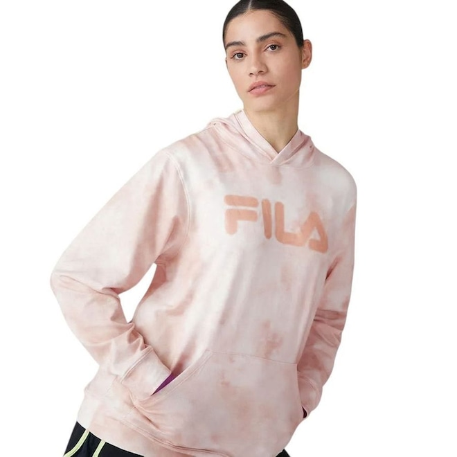 Blusão com Capuz Fila Letter Sky - Feminino - Foto 1