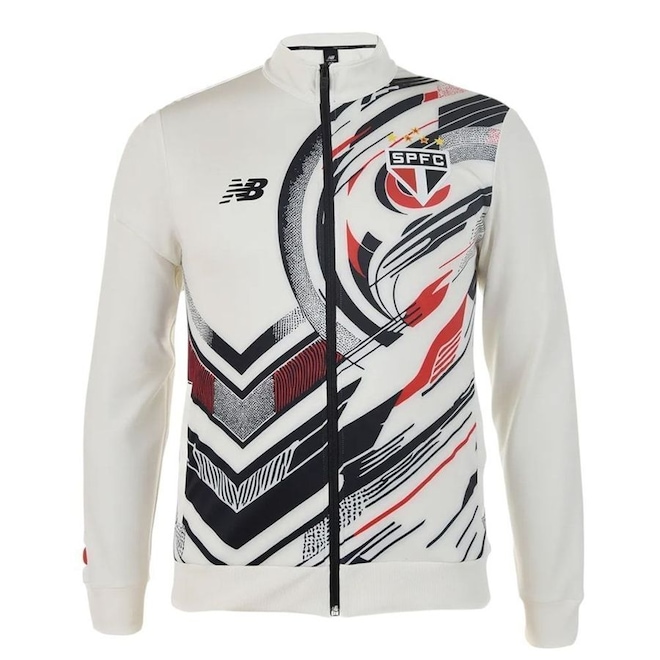 Jaqueta do São Paulo 25/26 New Balance Pré Jogo Masculina - Foto 1