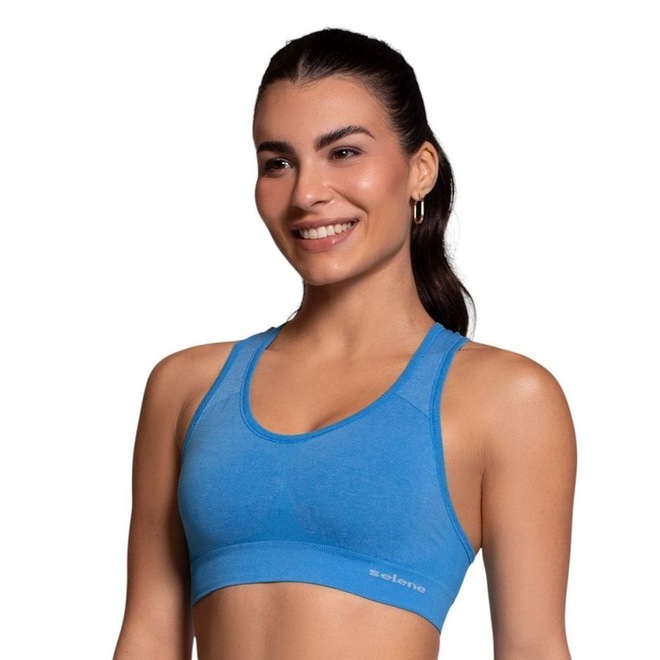 Top Selene Sport Sem Costura Feminino - Foto 1