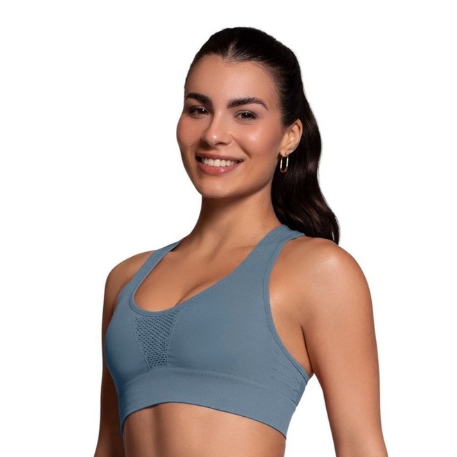 Top Nadador Selene Sem Costura Feminino - Foto 1