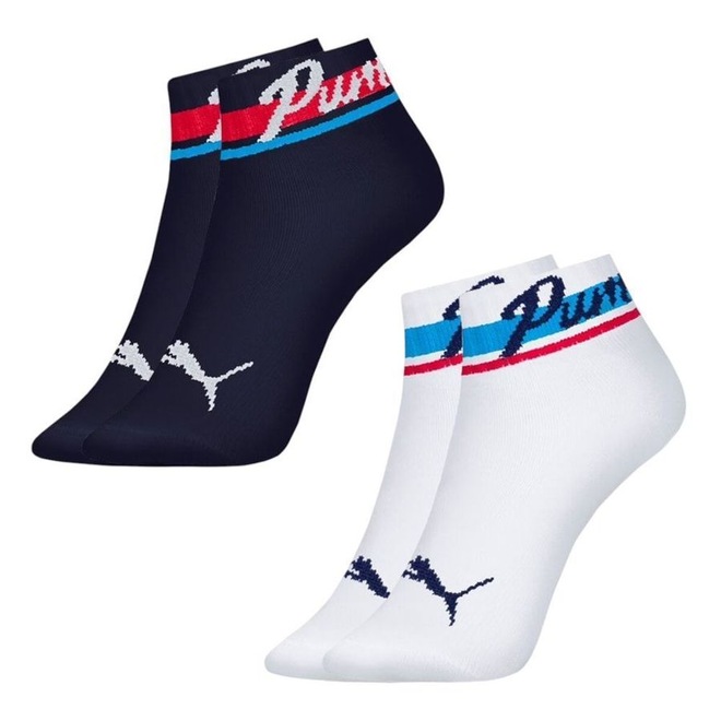 Meia Cano Curto Puma - 2 Pares - Infantil - Foto 1