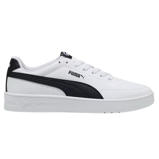 Tênis Masculino Puma Court Classic Clean - Foto 1