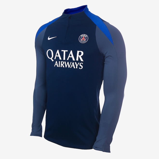 Camiseta Manga Longa Paris Saint-Germain Nike Strike Masculina - Foto 1