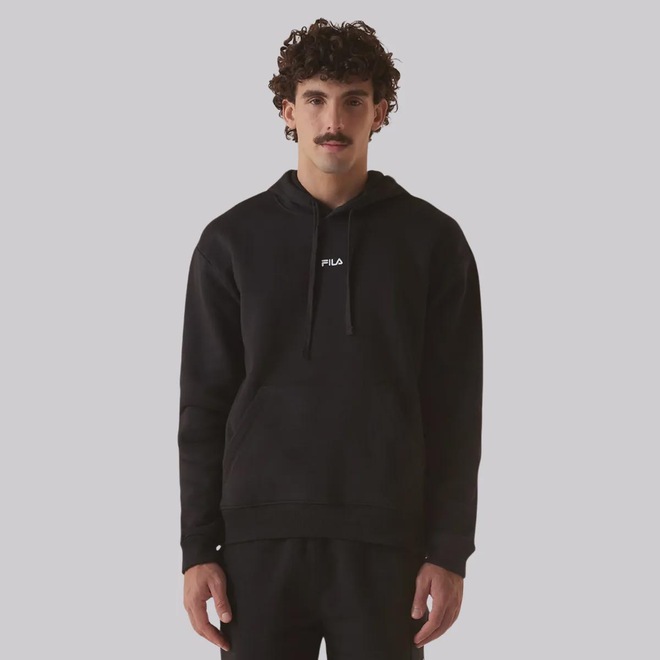 Blusão de Moletom Masculino Fila Comfort Basic com Capuz - Foto 1