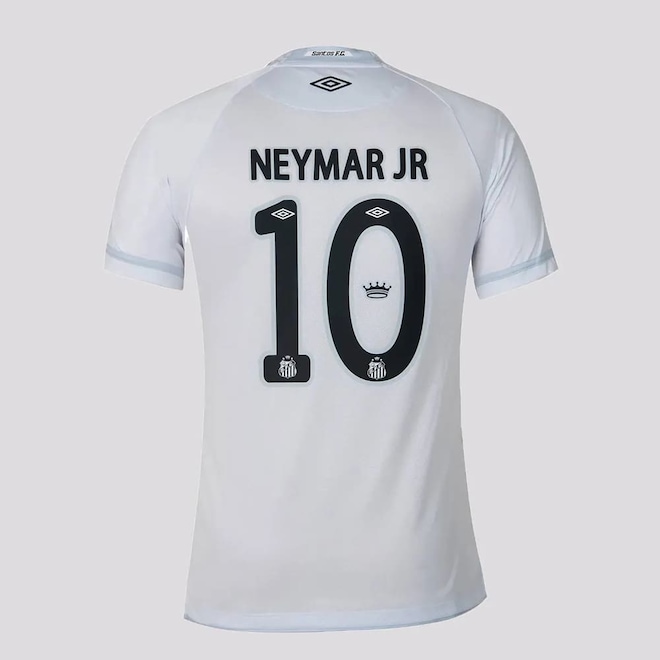 Camisa do Santos I Umbro 25/26 Jogador Neymar Jr 10 Masculina - Foto 1