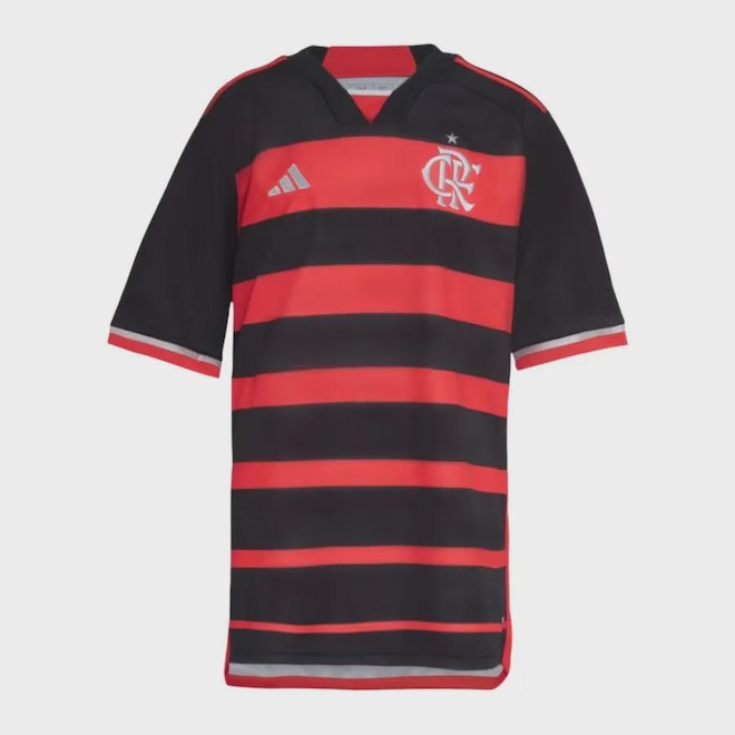 Camisa do Flamengo I 24/25 Infantil Adidas - Foto 1