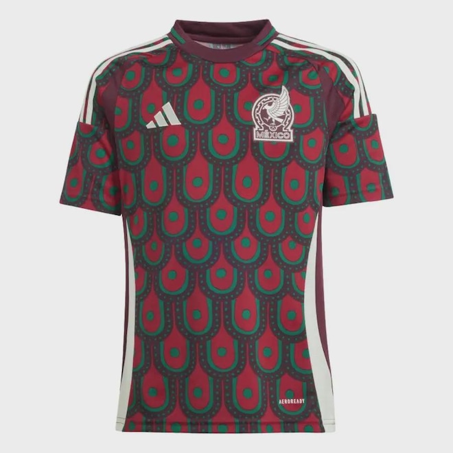 Camisa México I 2024/25 Infantil Adidas FMF - Foto 1