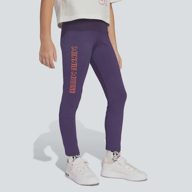 Calça Legging adidas Disney Minnie Infantil - Foto 1