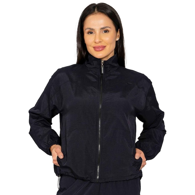 Jaqueta Corta Vento Feminino Run More Easy Dressing sem Capuz - Foto 1