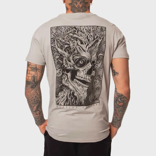 Camiseta Masculina Okdok Skull Tree - Foto 1