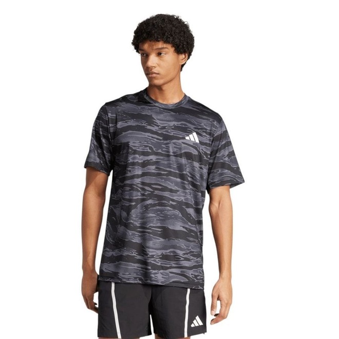 Camiseta adidas Camo AOP Masculina - Foto 1