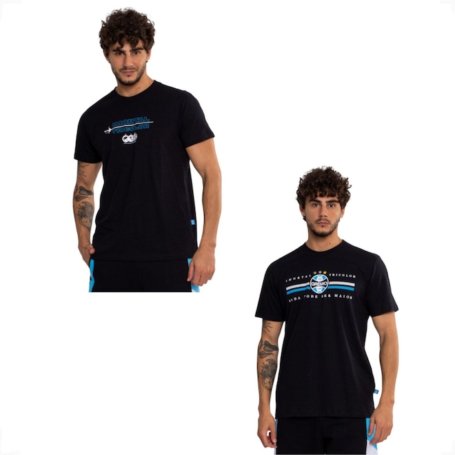Kit 2 Camisetas do Grêmio Surf Center Masculina - Foto 1