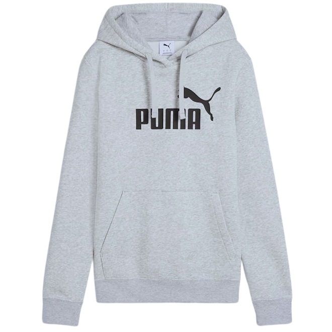 Blusão de Moletom Puma Essentials Logo Hoodie Feminino - Foto 1