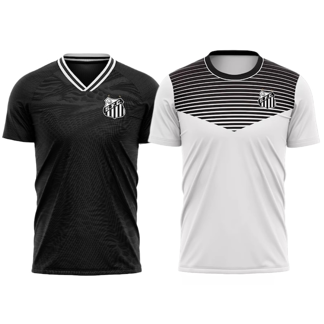 Kit 2 Camisas do Santos Immersive + Ponto Braziline Masculina - Foto 1