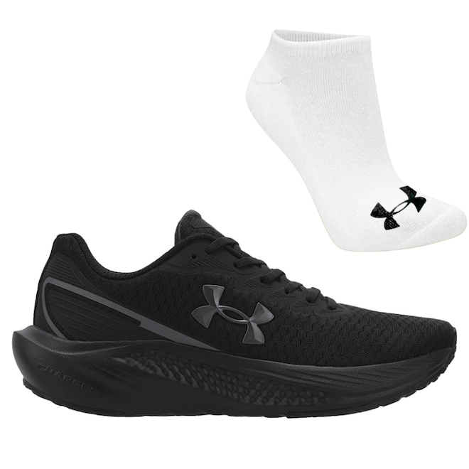 Kit Tênis Feminino Under Armour Charged Wing 2 + Meia - Foto 1