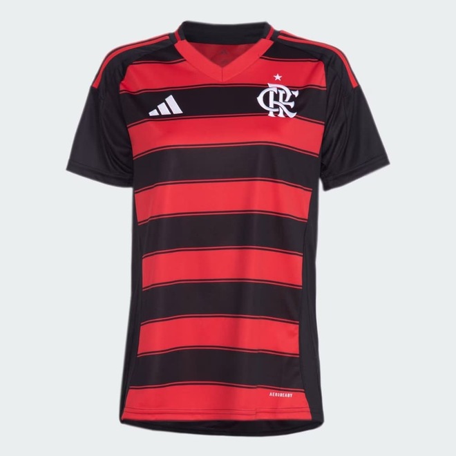Camisa do Flamengo I 25/26 Feminina adidas - Foto 1