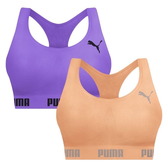 Top Puma Nadador sem Costura - 2 Unidades - Feminino - Foto 1