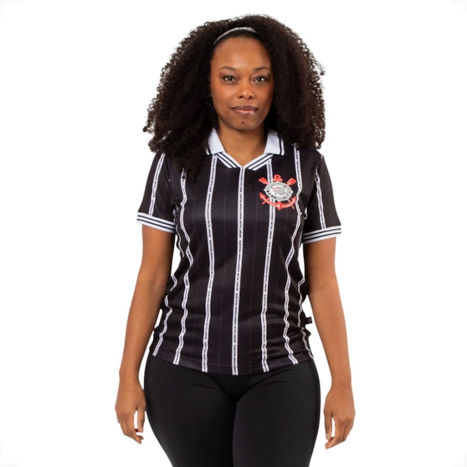 Camiseta do Corinthians Surf Center Esportiva Sublimada Oficial Feminina - Foto 1