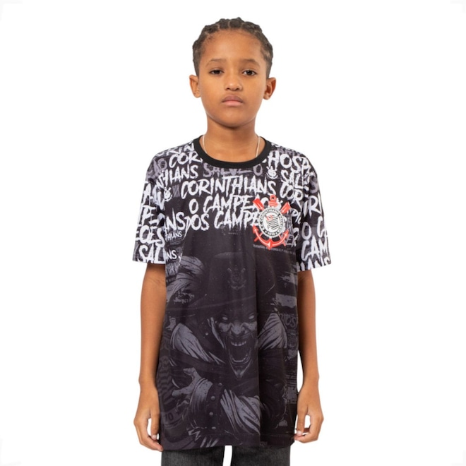Camiseta do Corinthians Surf Center Campeão dos Campeões Oficial Infantil - Foto 1